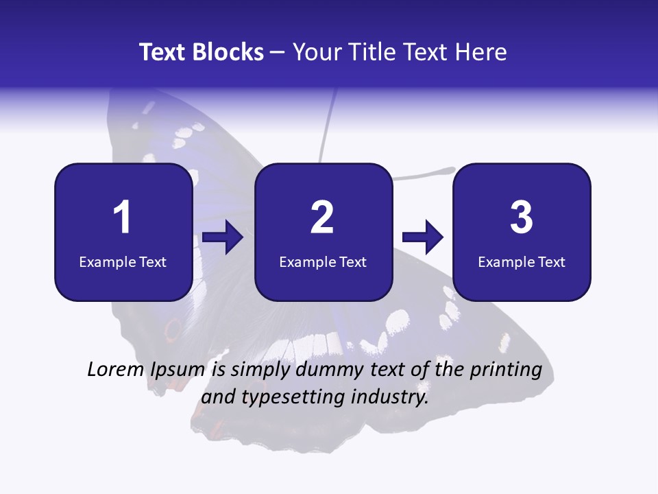 Nature Wildlife Blue PowerPoint Template