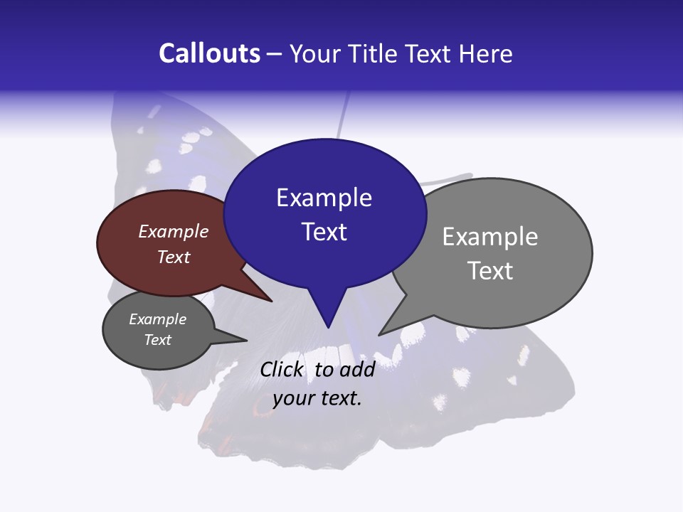 Nature Wildlife Blue PowerPoint Template