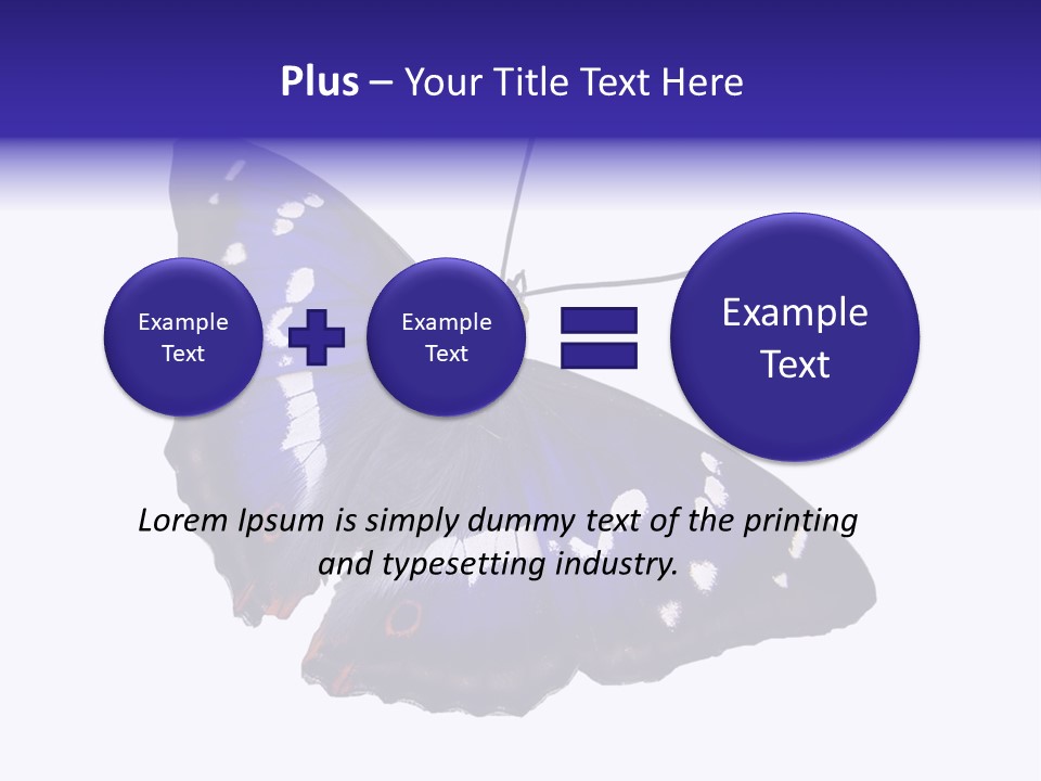 Nature Wildlife Blue PowerPoint Template