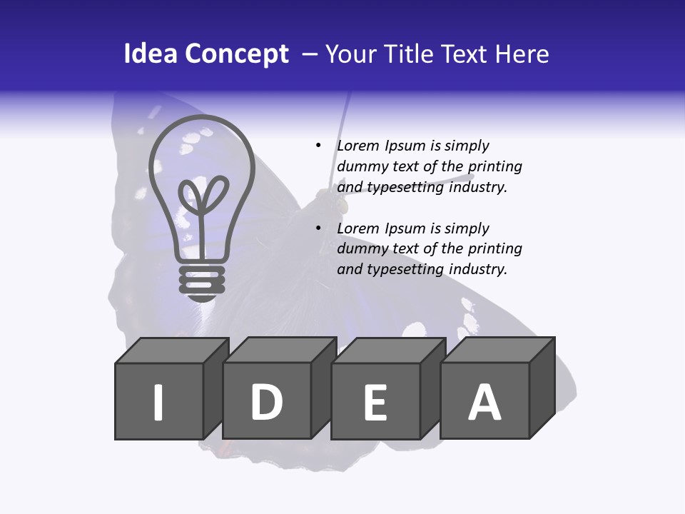 Nature Wildlife Blue PowerPoint Template