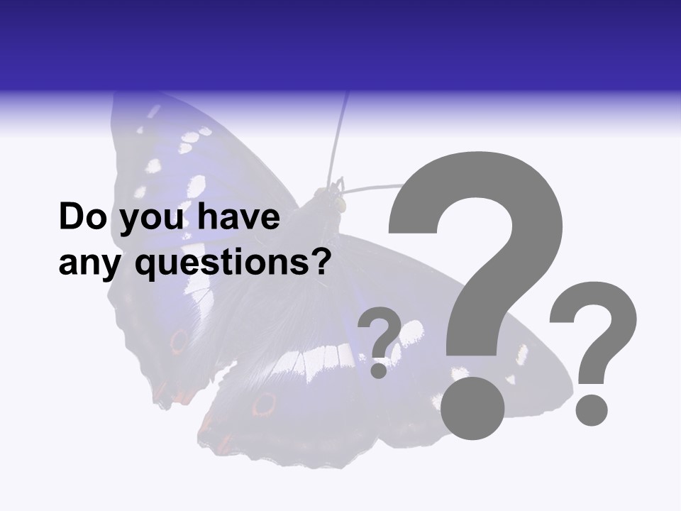 Nature Wildlife Blue PowerPoint Template