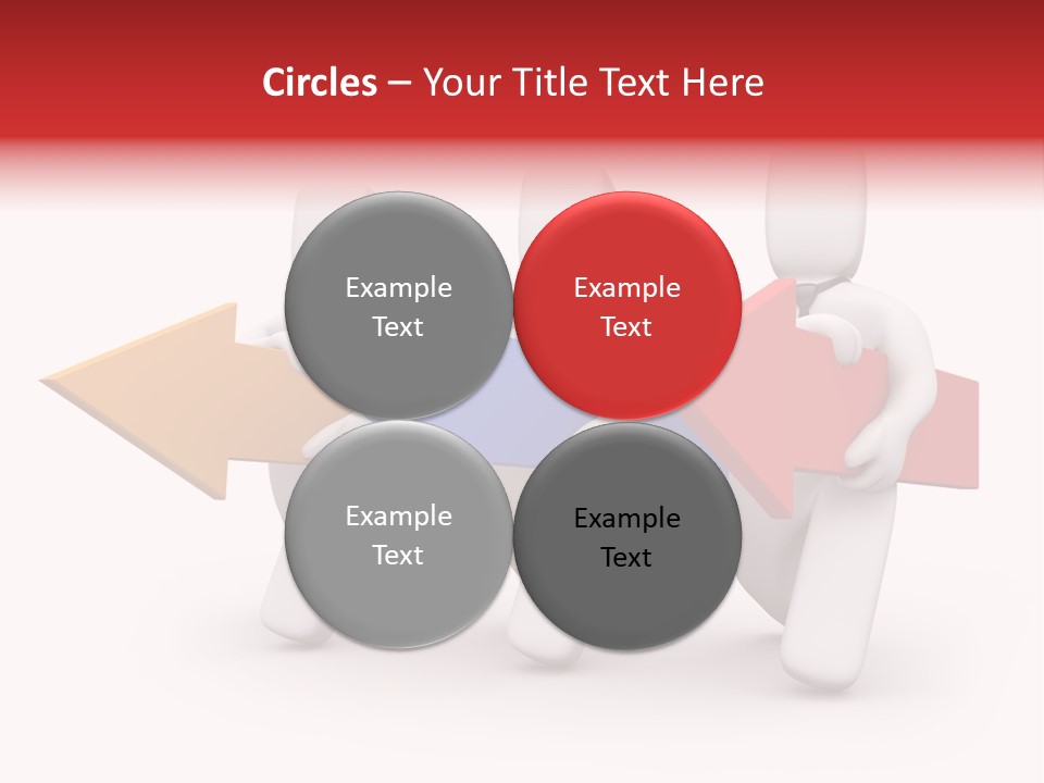 A Group Of People Carrying Arrows Powerpoint Template PowerPoint Template