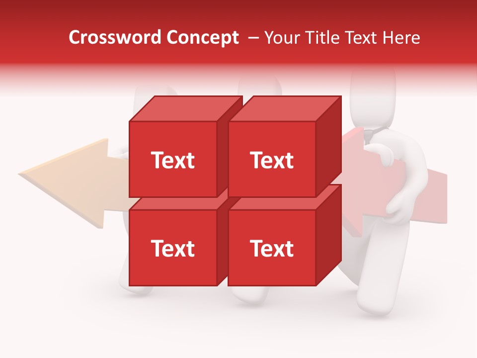 A Group Of People Carrying Arrows Powerpoint Template PowerPoint Template