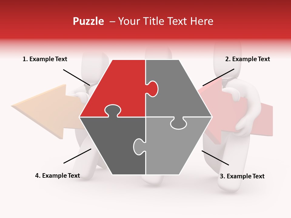 A Group Of People Carrying Arrows Powerpoint Template PowerPoint Template