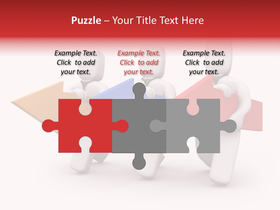 A Group Of People Carrying Arrows Powerpoint Template PowerPoint Template