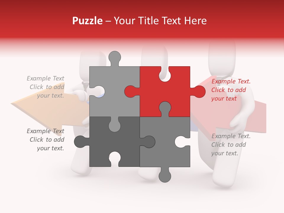 A Group Of People Carrying Arrows Powerpoint Template PowerPoint Template