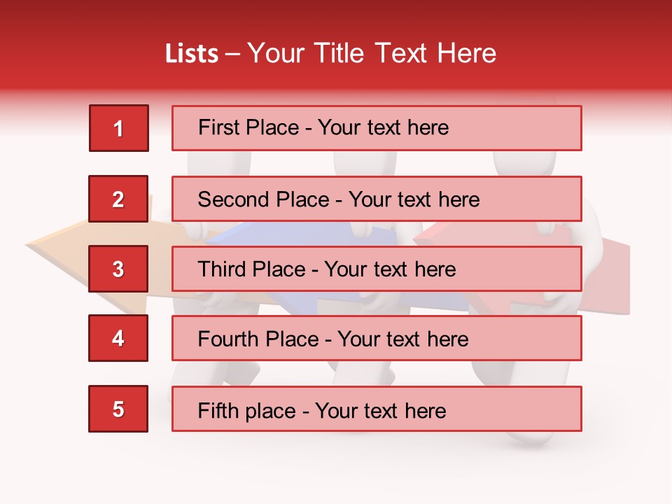 A Group Of People Carrying Arrows Powerpoint Template PowerPoint Template
