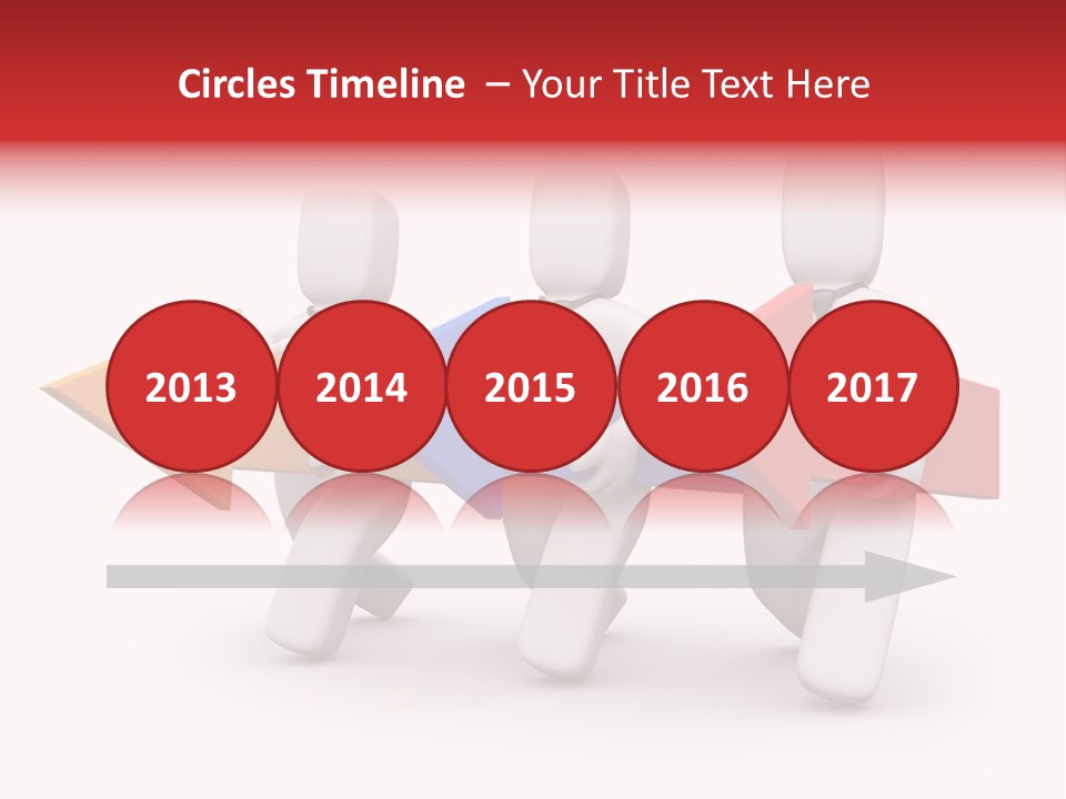 A Group Of People Carrying Arrows Powerpoint Template PowerPoint Template