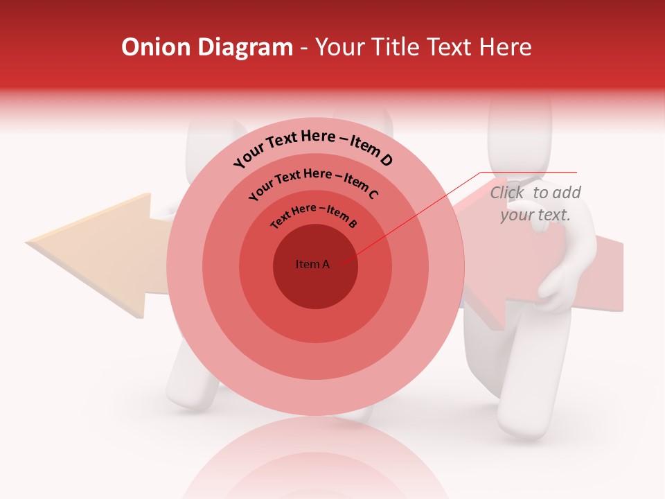 A Group Of People Carrying Arrows Powerpoint Template PowerPoint Template