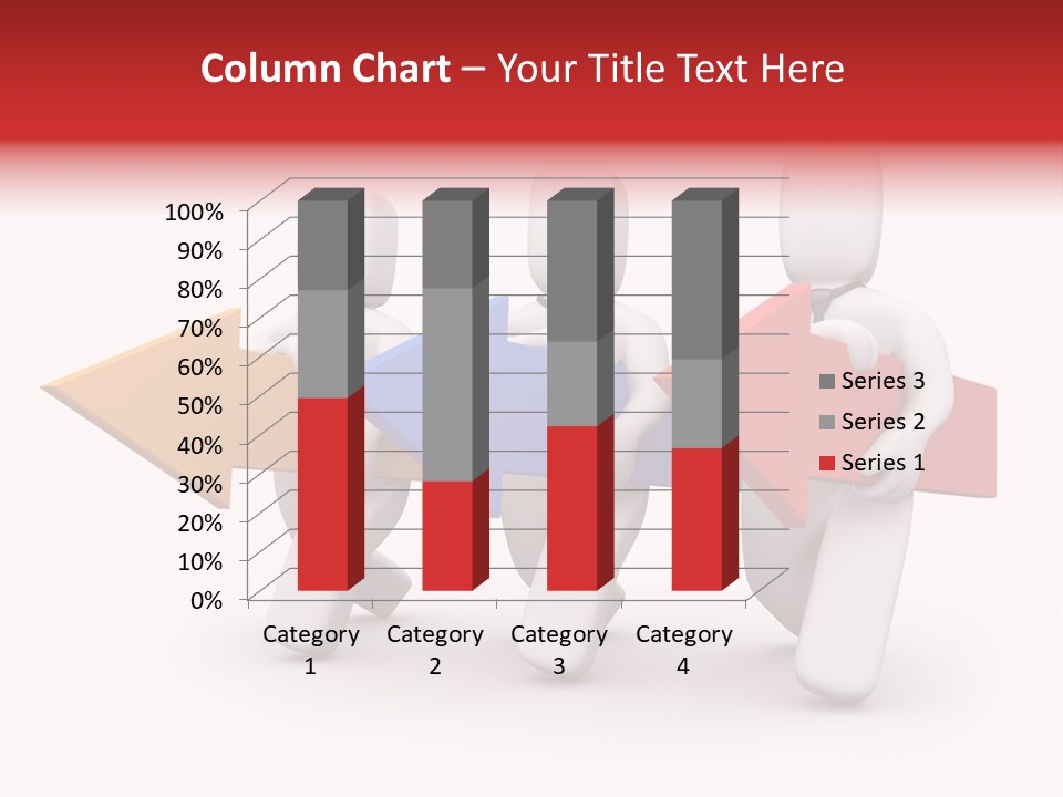 A Group Of People Carrying Arrows Powerpoint Template PowerPoint Template