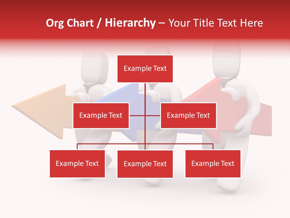 A Group Of People Carrying Arrows Powerpoint Template PowerPoint Template