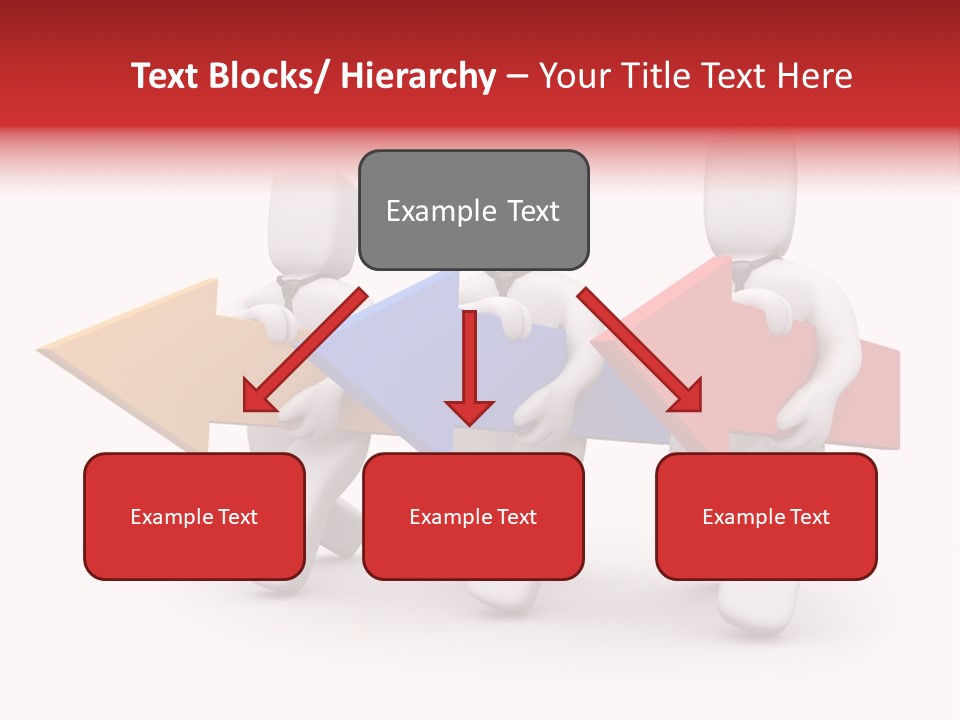 A Group Of People Carrying Arrows Powerpoint Template PowerPoint Template