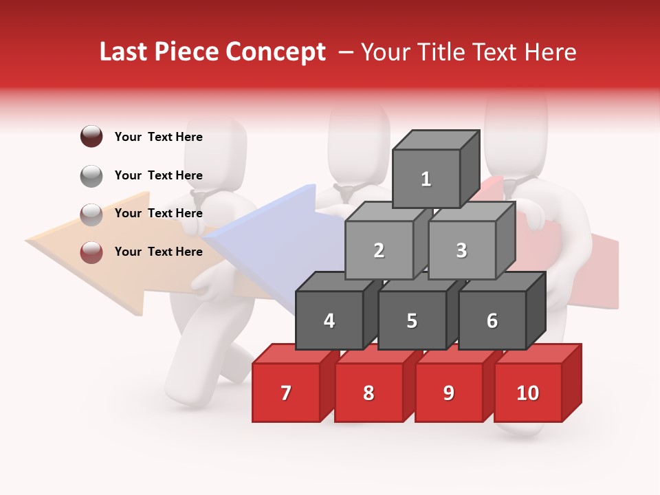 A Group Of People Carrying Arrows Powerpoint Template PowerPoint Template