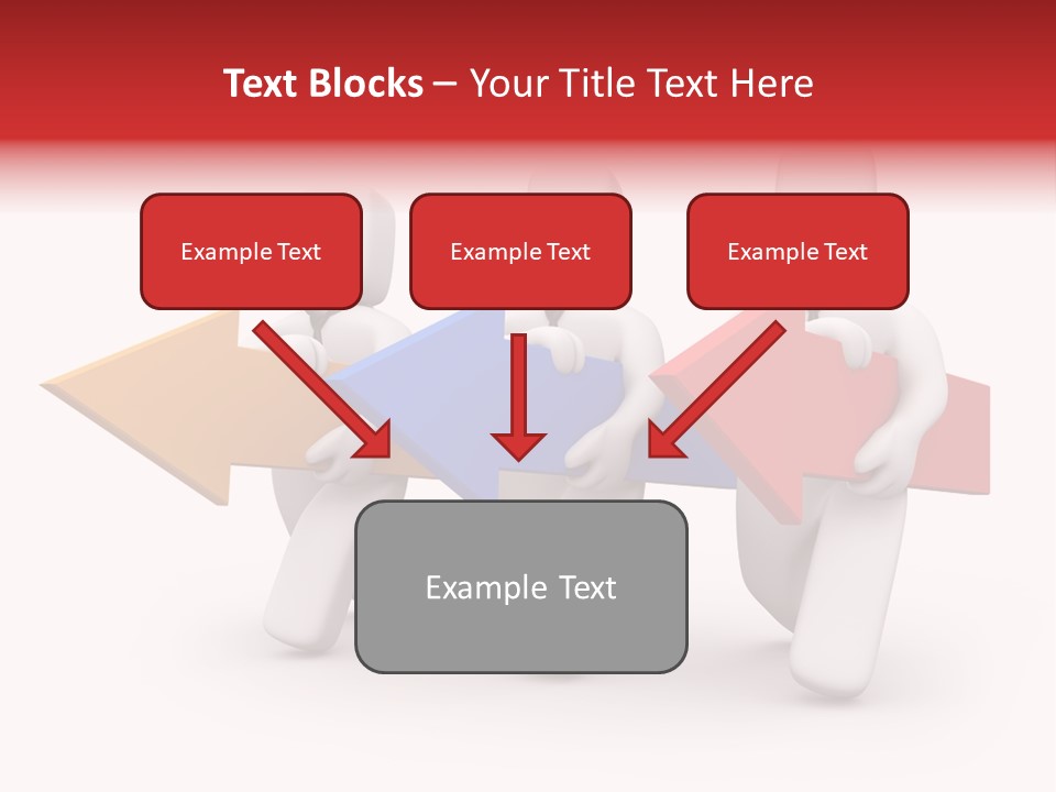 A Group Of People Carrying Arrows Powerpoint Template PowerPoint Template