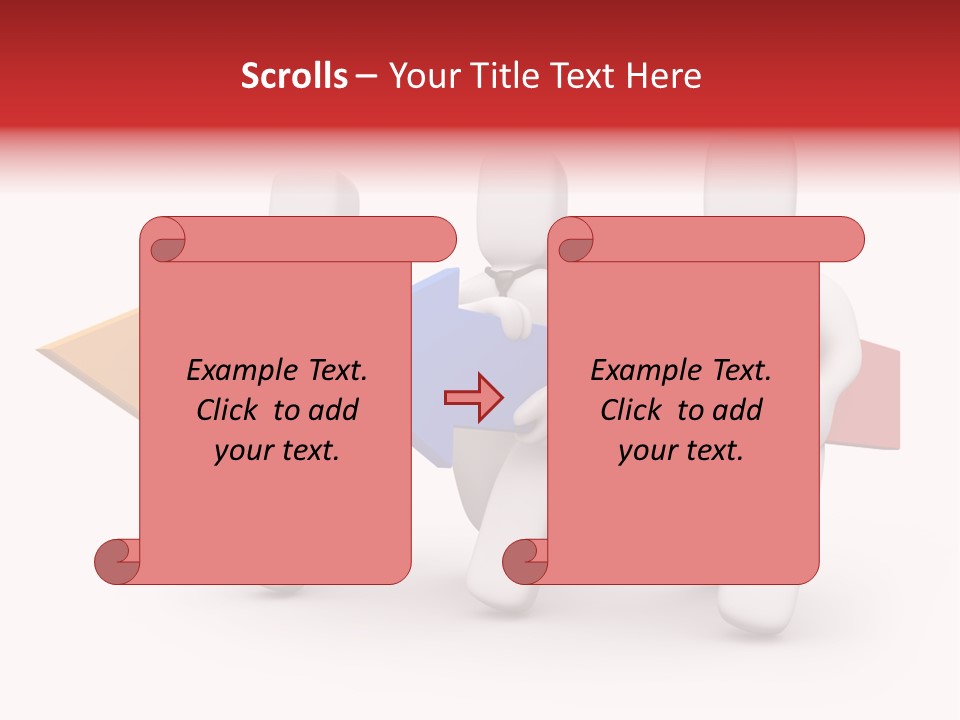 A Group Of People Carrying Arrows Powerpoint Template PowerPoint Template
