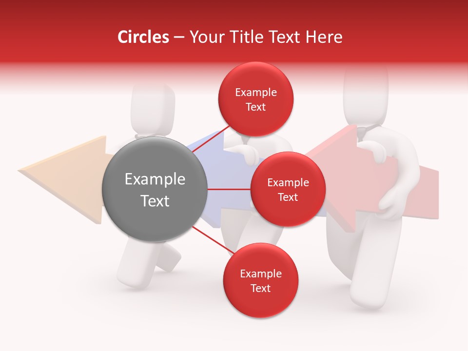 A Group Of People Carrying Arrows Powerpoint Template PowerPoint Template