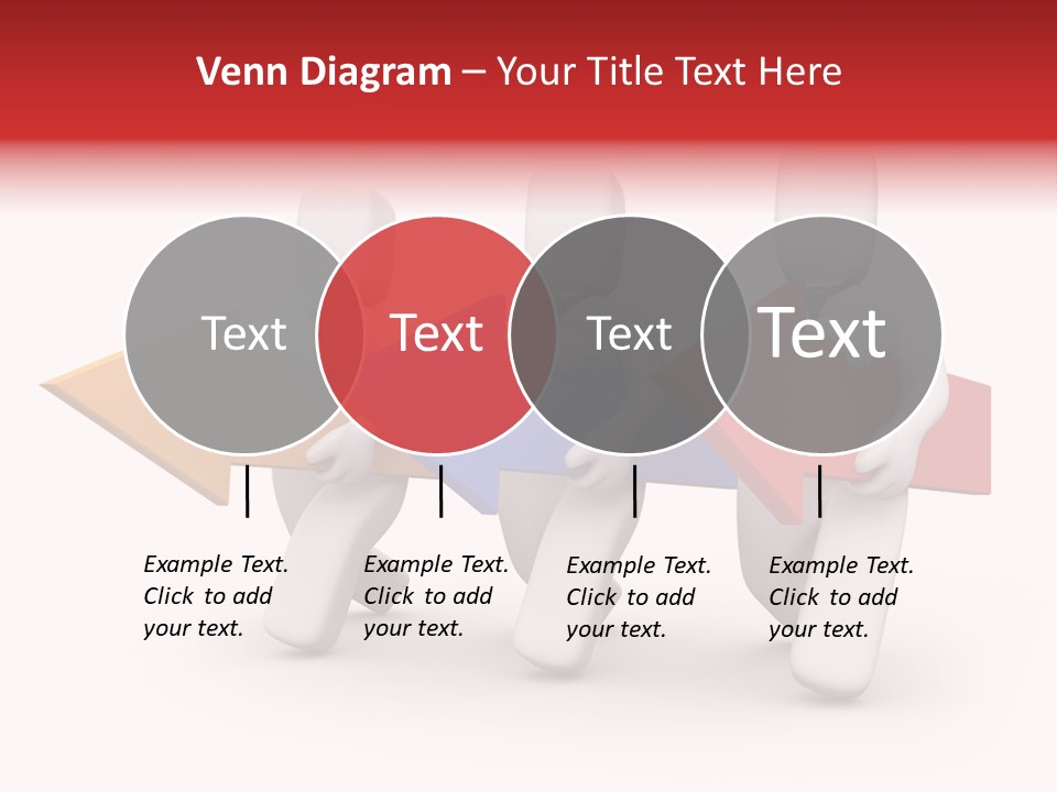 A Group Of People Carrying Arrows Powerpoint Template PowerPoint Template