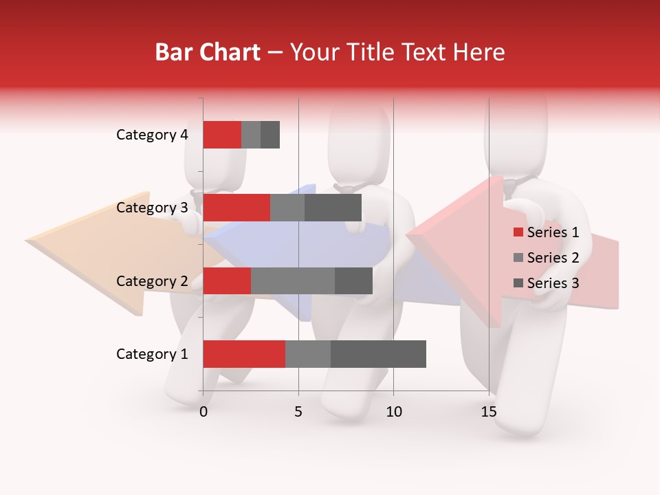 A Group Of People Carrying Arrows Powerpoint Template PowerPoint Template