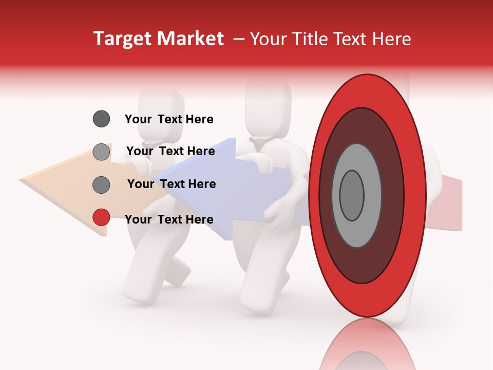 A Group Of People Carrying Arrows Powerpoint Template PowerPoint Template