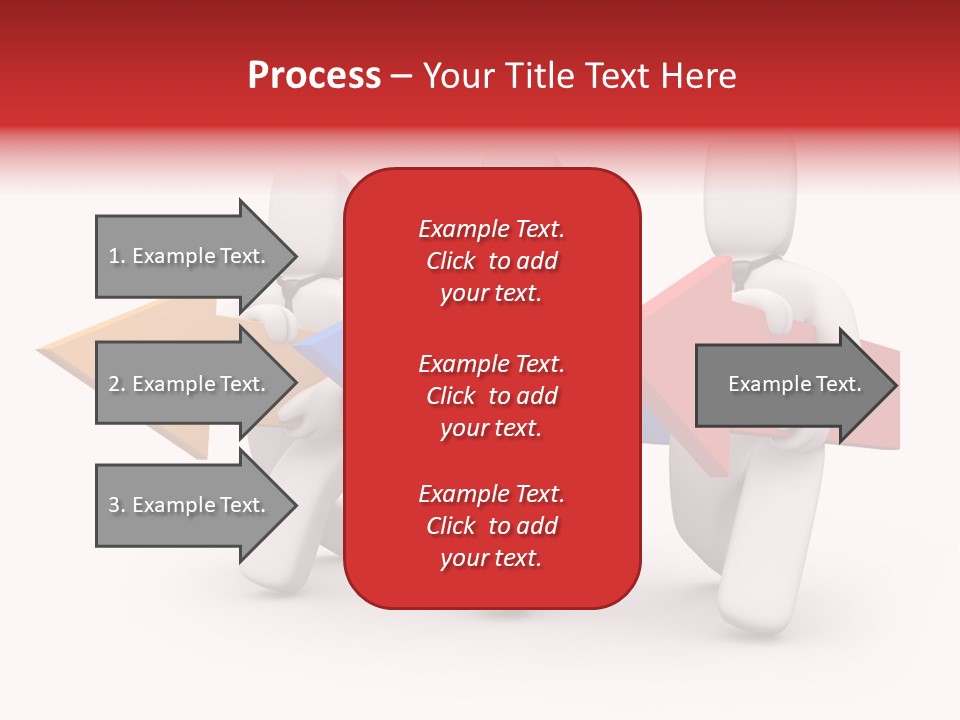 A Group Of People Carrying Arrows Powerpoint Template PowerPoint Template
