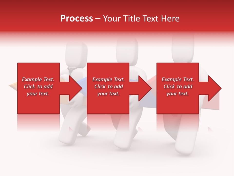 A Group Of People Carrying Arrows Powerpoint Template PowerPoint Template