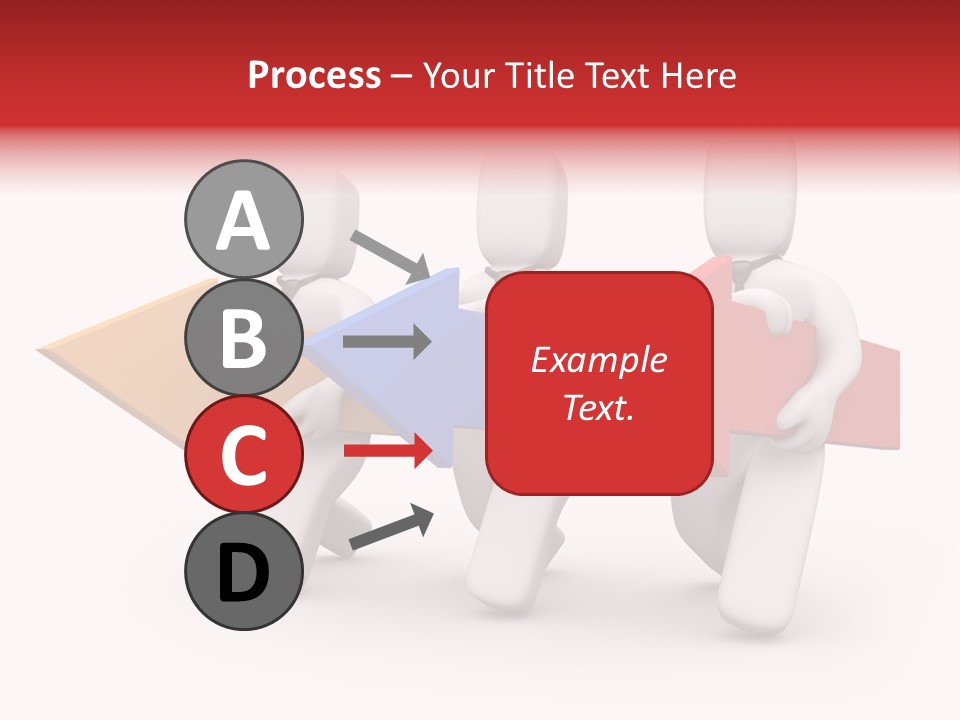 A Group Of People Carrying Arrows Powerpoint Template PowerPoint Template