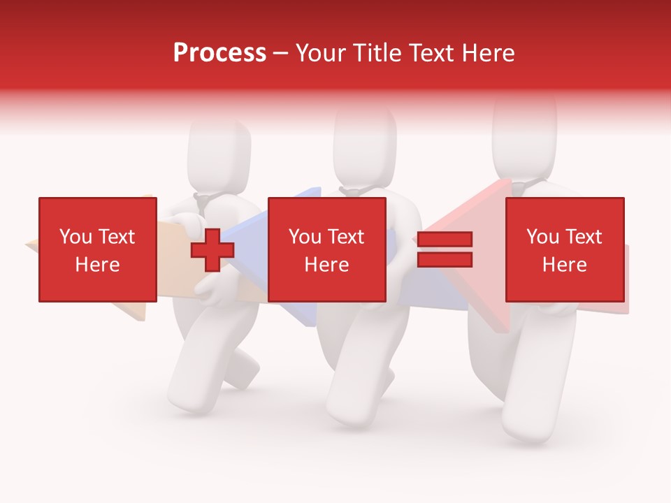 A Group Of People Carrying Arrows Powerpoint Template PowerPoint Template