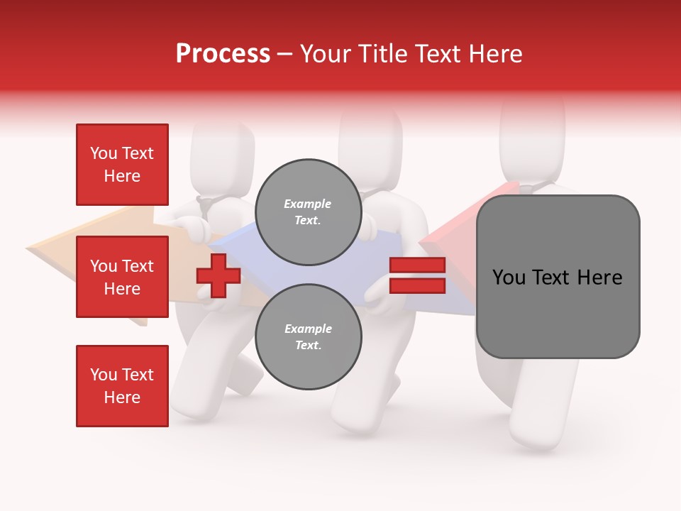 A Group Of People Carrying Arrows Powerpoint Template PowerPoint Template