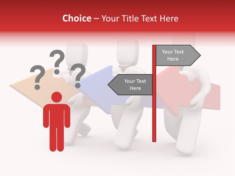 A Group Of People Carrying Arrows Powerpoint Template PowerPoint Template