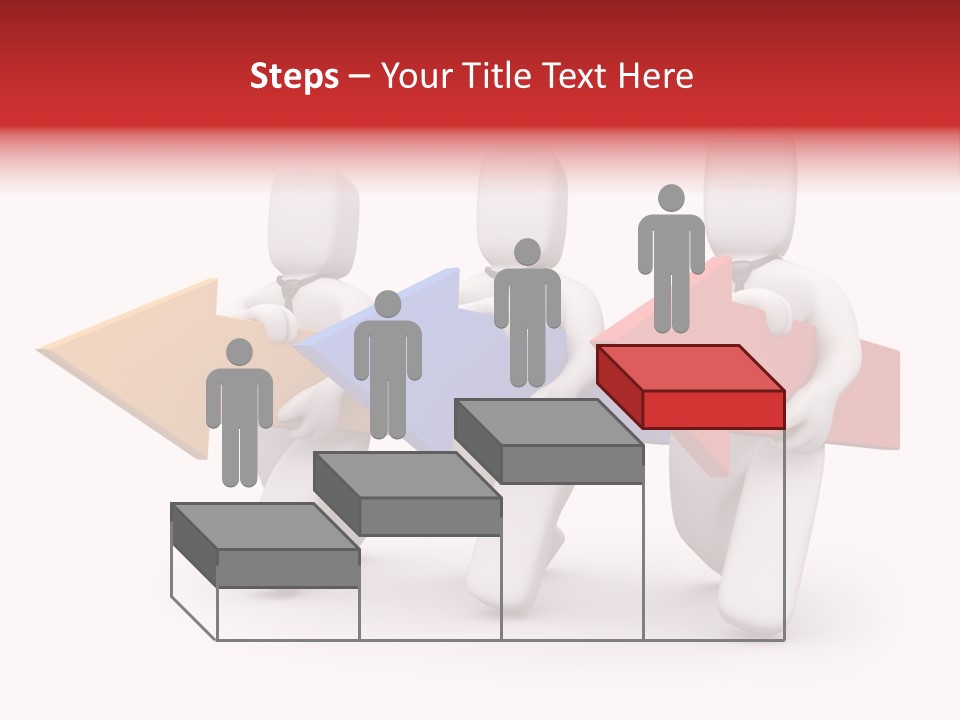 A Group Of People Carrying Arrows Powerpoint Template PowerPoint Template