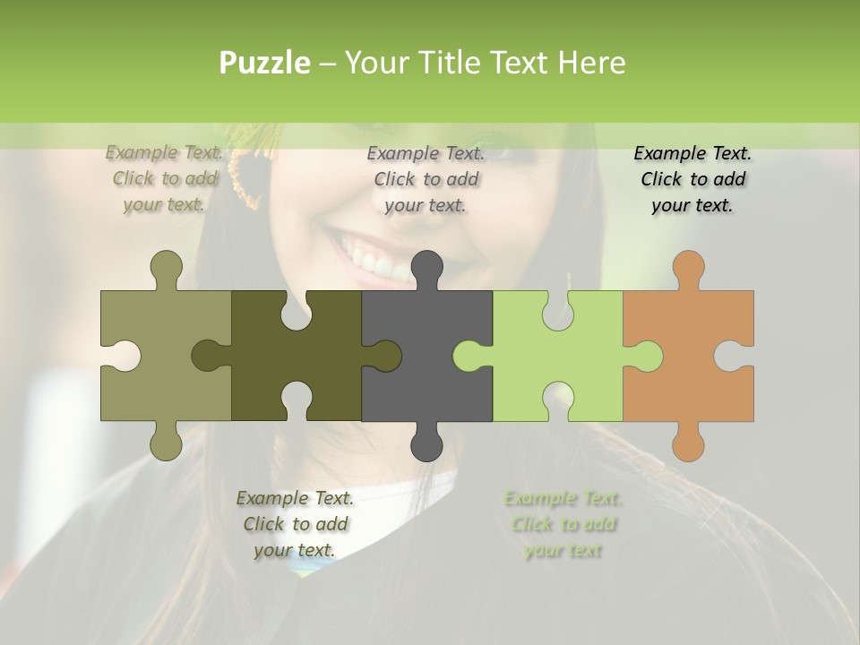 Columns Grass Chain PowerPoint Template