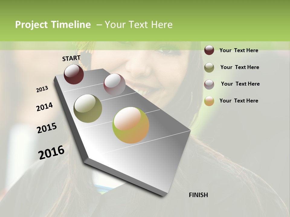 Columns Grass Chain PowerPoint Template