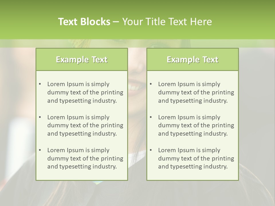 Columns Grass Chain PowerPoint Template