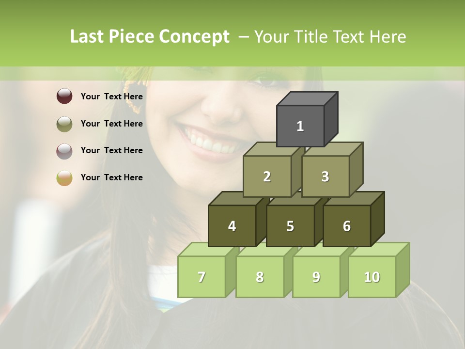 Columns Grass Chain PowerPoint Template