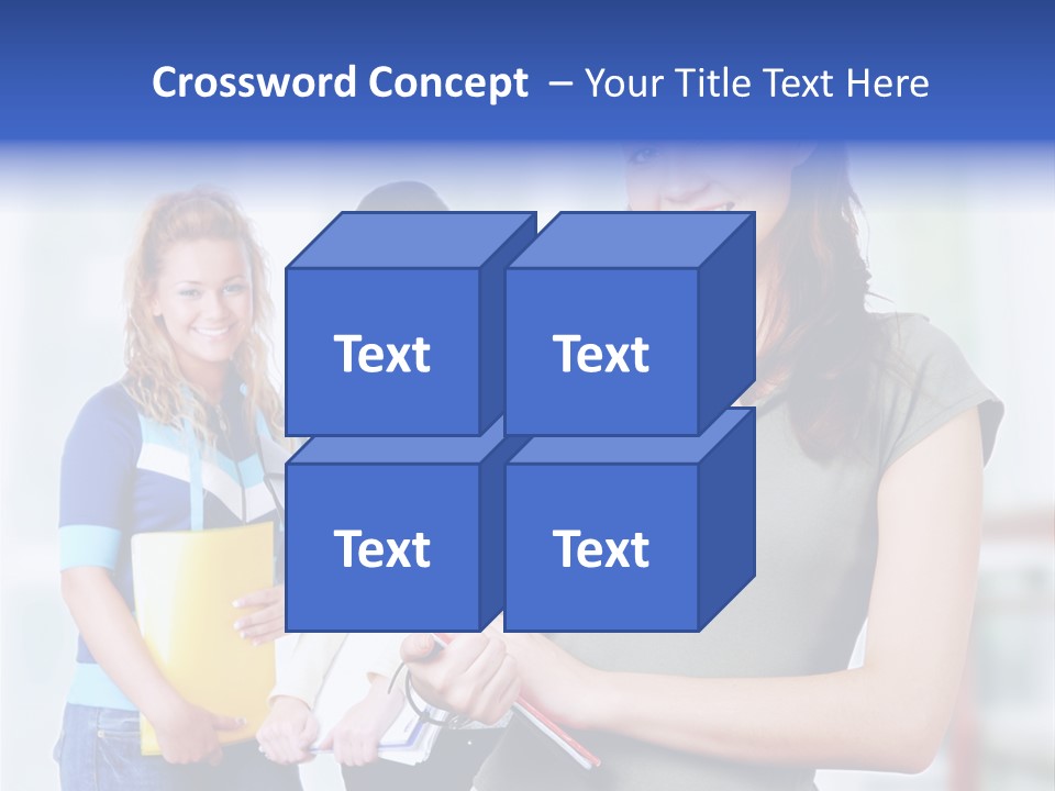 Adolescent Girlfriends Casual PowerPoint Template