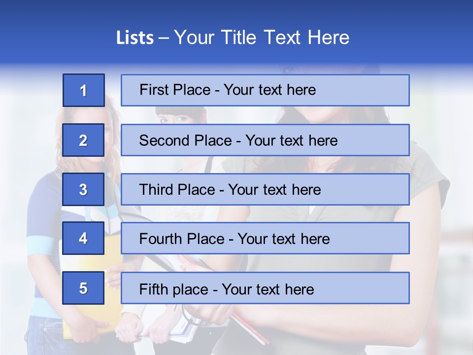Adolescent Girlfriends Casual PowerPoint Template