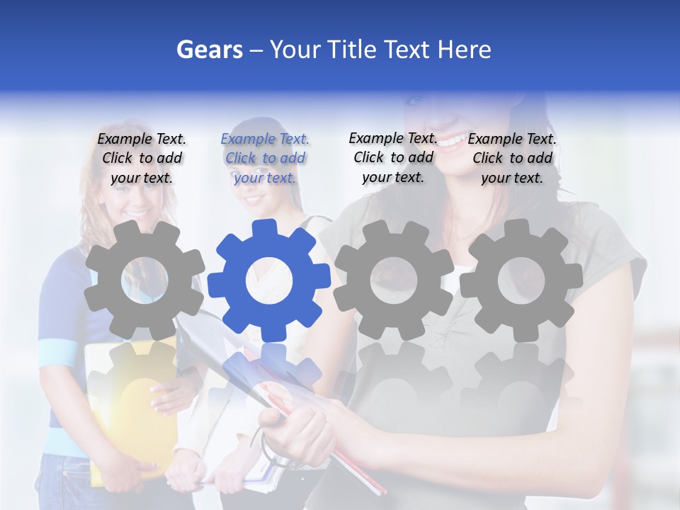 Adolescent Girlfriends Casual PowerPoint Template