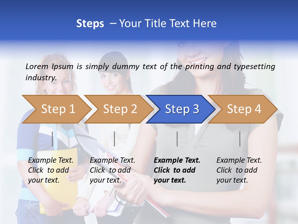 Adolescent Girlfriends Casual PowerPoint Template