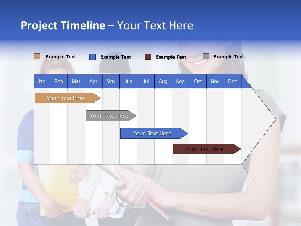 Adolescent Girlfriends Casual PowerPoint Template
