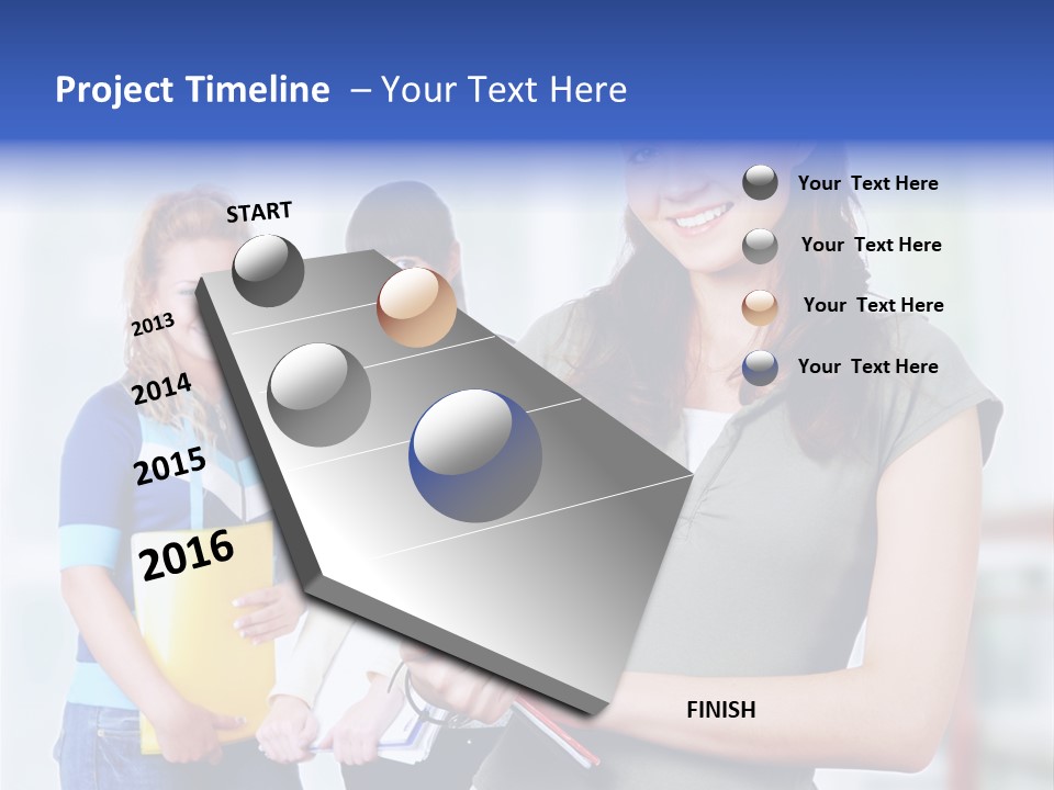 Adolescent Girlfriends Casual PowerPoint Template