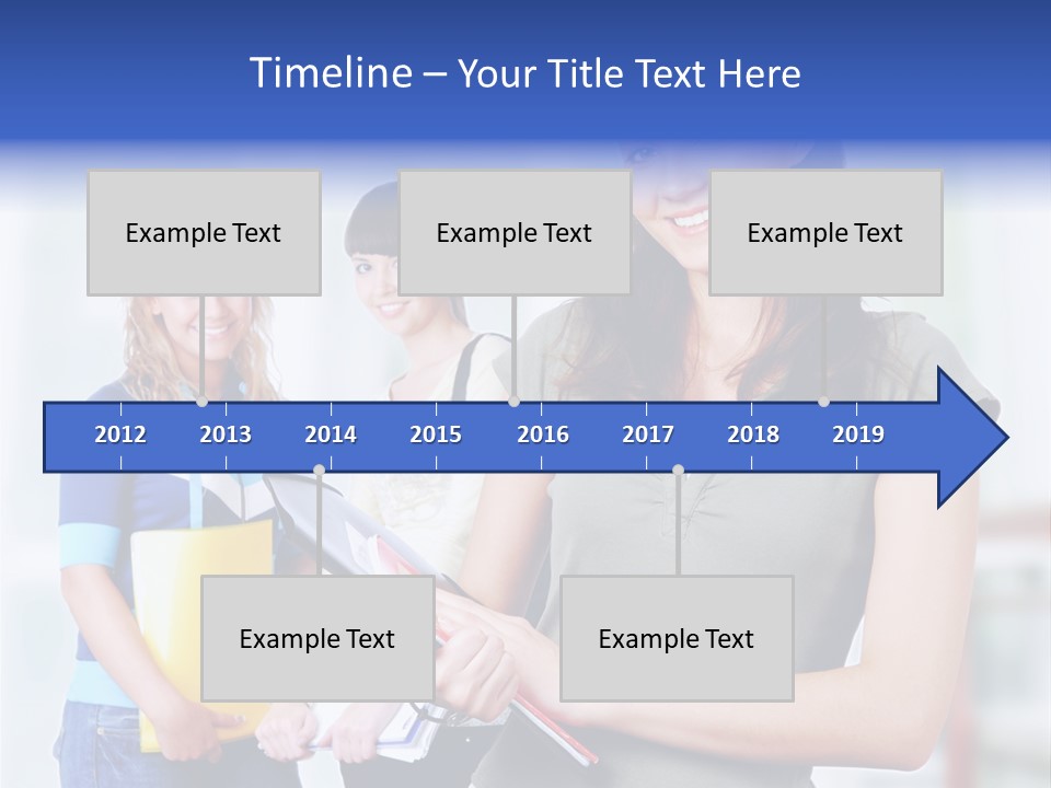 Adolescent Girlfriends Casual PowerPoint Template
