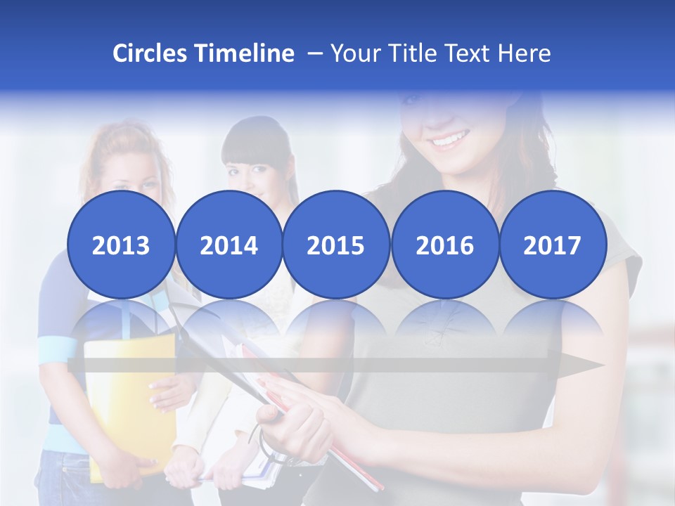 Adolescent Girlfriends Casual PowerPoint Template