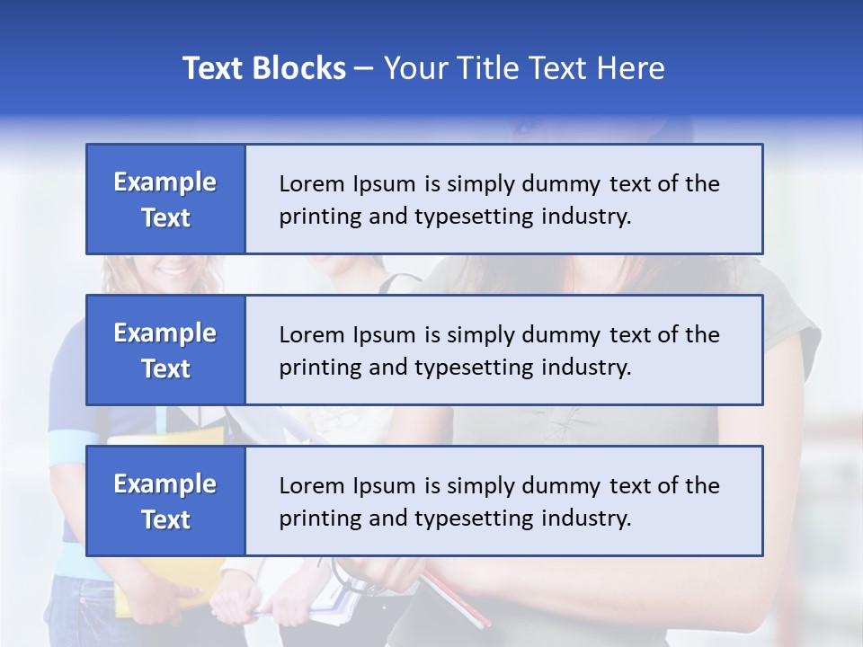 Adolescent Girlfriends Casual PowerPoint Template