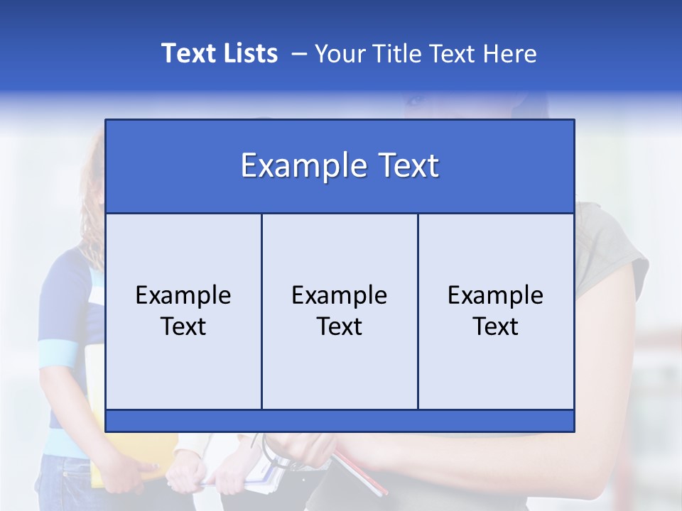 Adolescent Girlfriends Casual PowerPoint Template