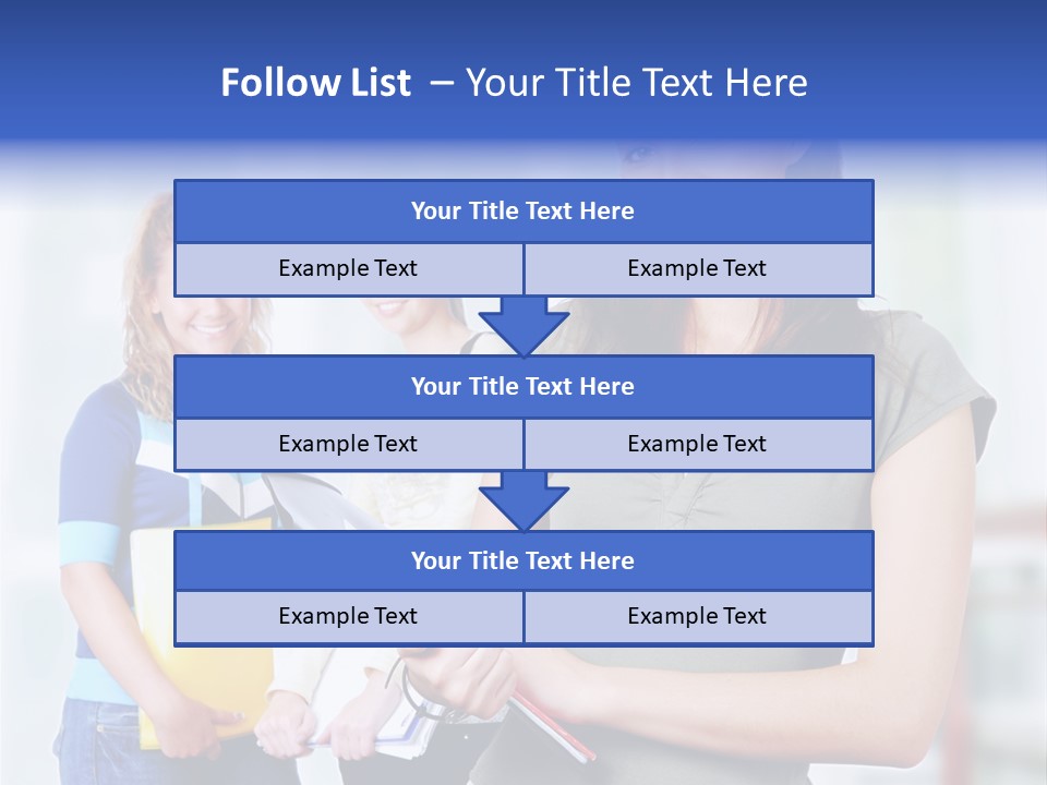 Adolescent Girlfriends Casual PowerPoint Template