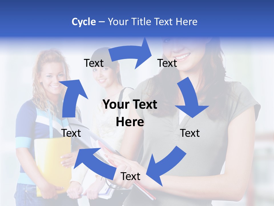 Adolescent Girlfriends Casual PowerPoint Template