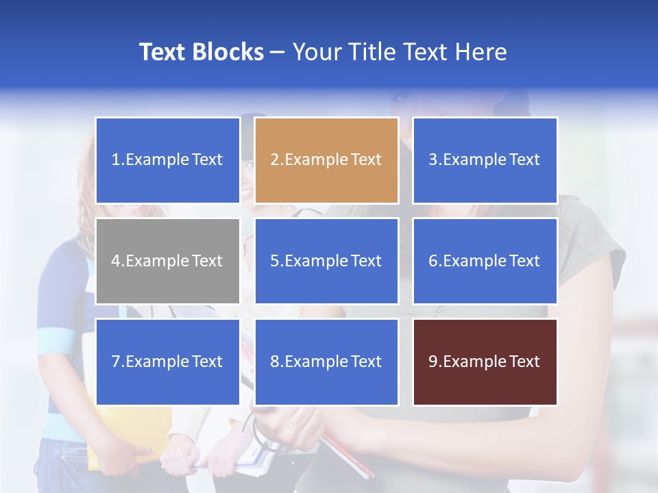 Adolescent Girlfriends Casual PowerPoint Template