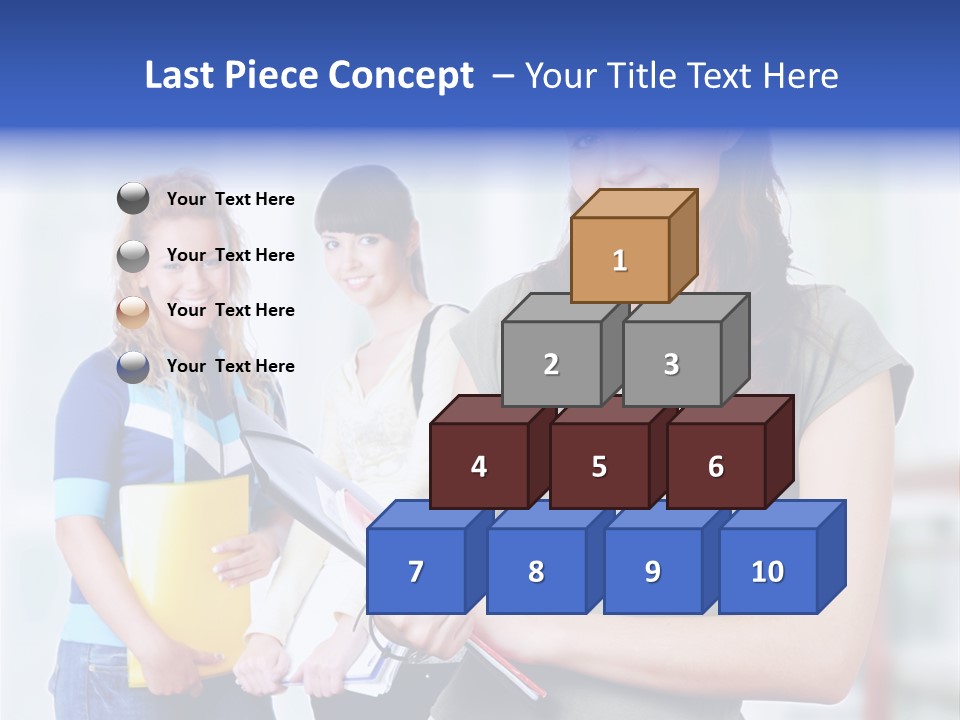 Adolescent Girlfriends Casual PowerPoint Template