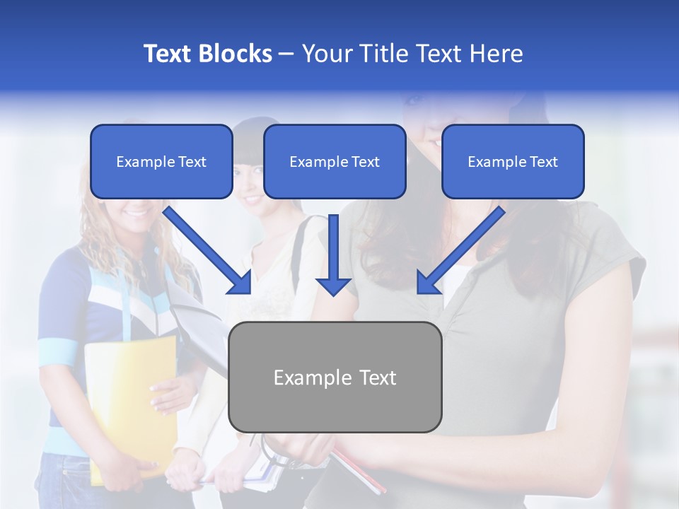 Adolescent Girlfriends Casual PowerPoint Template