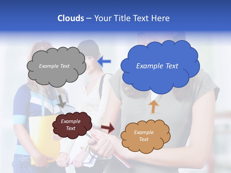 Adolescent Girlfriends Casual PowerPoint Template